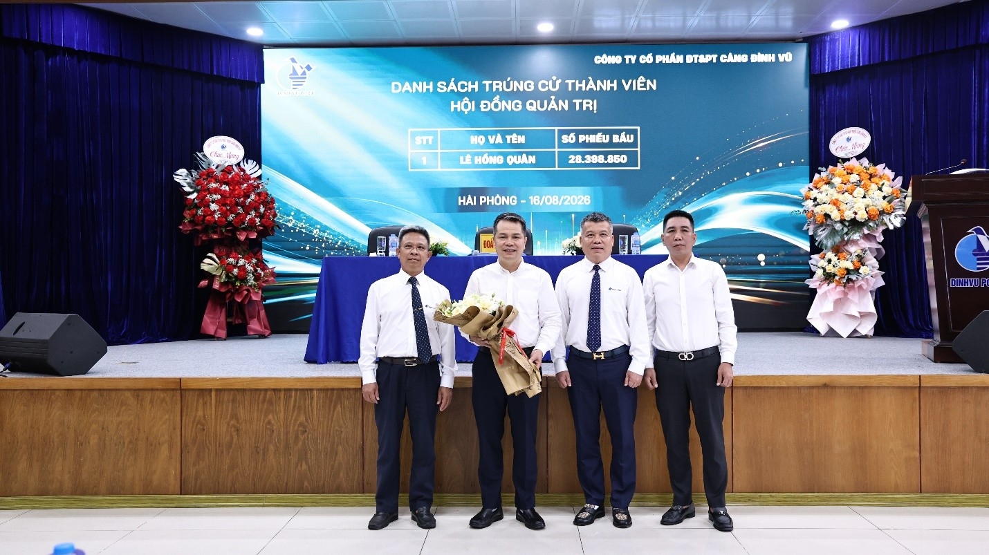 Cảng Đình Vũ kiện toàn hội đồng quản trị, củng cố nền tảng cho giai đoạn phát triển mới