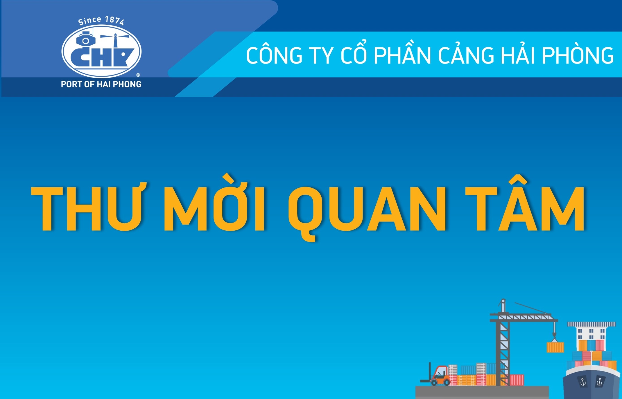 Thư mời chào giá cung cấp vật tư điện, hộp giảm tốc cho cần trục