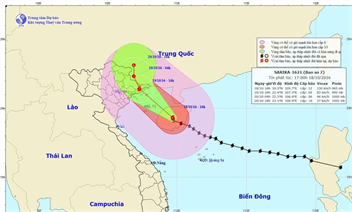 Urgent News of Storm (Storm No. 7 – SARIKA): Port of Haiphong Temporarily Stops Activities of Operation from 6:00 am on October 19th, 2016