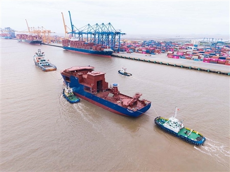 Công ty cổ phần Lai dắt và Vận tải Cảng Hải Phòng thực hiện thành công dự án lai kéo tàu ST 245 ESCV số 83