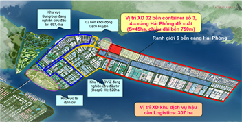 Thủ tướng Chính phủ phê duyệt chủ trương đầu tư xây dựng bến số 3, 4  Cảng cửa ngõ quốc tế Hải Phòng tại Lạch Huyện cho Công ty cổ phần Cảng Hải Phòng