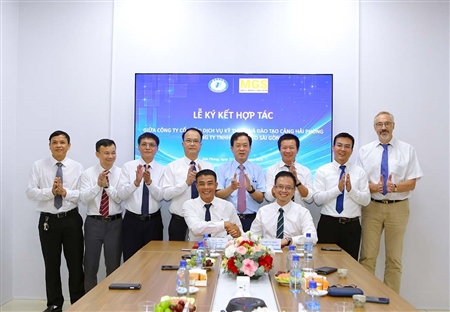 Công ty cổ phần Dịch vụ kỹ thuật và Đào tạo Cảng Hải Phòng ký kết hợp tác với Công ty TNHH MGS Auto Sài Gòn