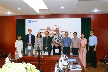 Cảng Hải Phòng đón và tiếp đoàn công tác Đại sứ quán Bỉ